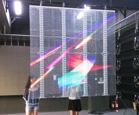 Chine Intense luminosité annonçant le panneau mené transparent 20mm pour le mur de verre fournisseur