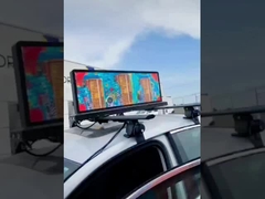 Écran de taxi en plein air à couleur, imperméable à l'eau P4 à double face IP 65 960mmX 320mm