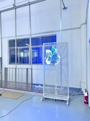 Panneaux d'affichage extérieurs à LED transparents P5.2 pour salles d'exposition et salons