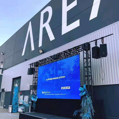 Montage sans couture Pixel Pitch P4.81 Location affichage LED avec armoires en aluminium moulé sous pression de haute précision