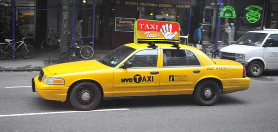 L'affichage à LED De taxi de l'intense luminosité P5 a mené le signe de taxi MBI5124/CIN 2038S