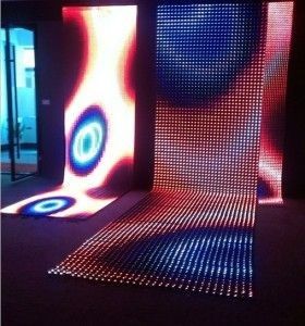 Chine Balayage mené d'intérieur visuel mené flexible ultra léger de l'affichage 1/16 du mur P4 d'intense luminosité fournisseur
