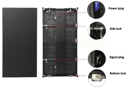 Écrans de l'étape LED de vidéos de Digital, panneau de location lumineux d'affichage à LED de P4.81