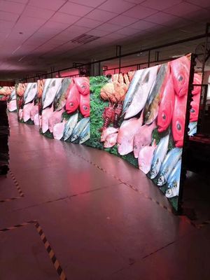 L'affichage à LED de location 4,81 de P3.91 A mené le radian de courbe de divertissement de concerts de Pantallas 15-90 degrés