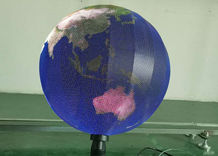La haute définition polychrome d'intérieur de diamètre du globe 0.5m de LED de l'écran flexible P1.9 RVB SMD de boule
