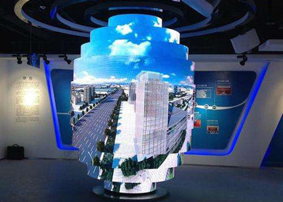 Écrans visuels mous flexibles superbes ultra minces de mur d'affichage à LED de la lumière HD P4 Pour annoncer l'étape