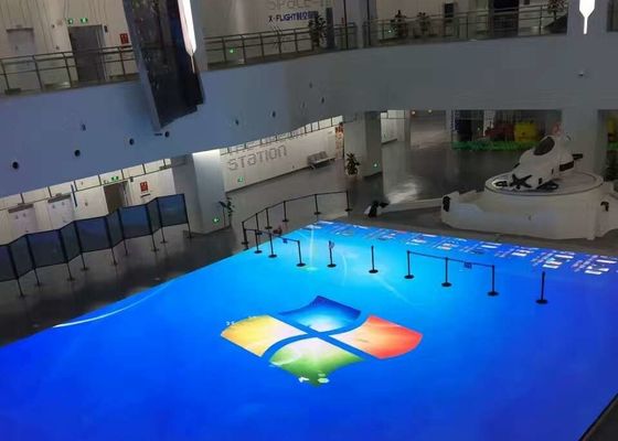 Écran visuel extérieur acrylique polychrome d'affichage à LED de la tuile P4.81P3.91 de Dance Floor de l'étape IP65 avec le système de radar