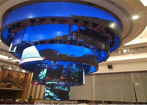 Écran 256mmx128mm flexible créatif d'intérieur de 4mm LED