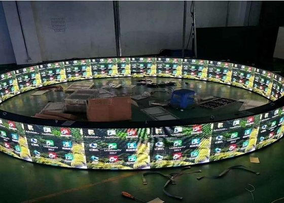 Écran 256mmx128mm flexible créatif d'intérieur de 4mm LED