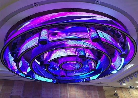 Écran 256mmx128mm flexible créatif d'intérieur de 4mm LED