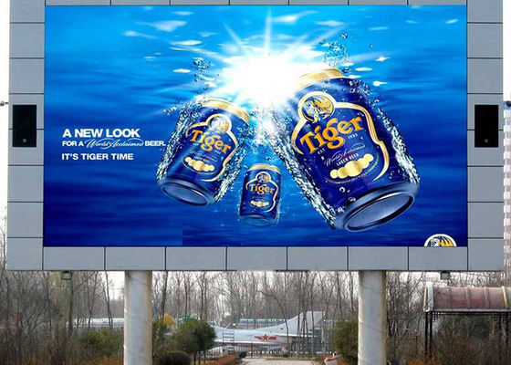 L'intense luminosité P10 PLONGENT l'affichage à LED polychrome extérieur de 7500cd/㎡