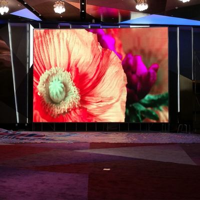 La haute régénèrent le contexte de location d'étape de mur de 1920Hz P3.91 LED