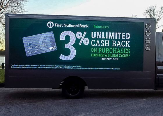 Affichage à LED mobile de la publicité de la remorque IP65 P8 de camion
