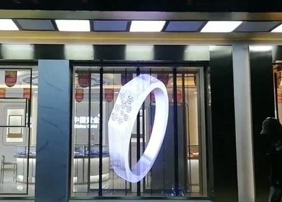 Affichage transparent commercial de rideau en HD SMD P3.91 LED