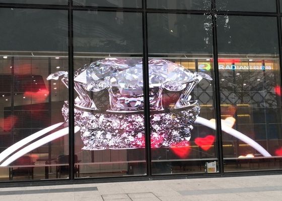 Affichage transparent commercial de rideau en HD SMD P3.91 LED