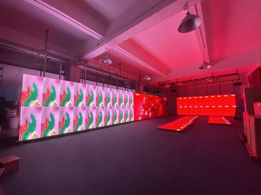 L'écran d'intérieur de la location P3.91 LED affichage d'écran mené mené par aluminium de Smd 2121 de location d'écran de l'écran 3.91mm LED de moulage mécanique sous pression