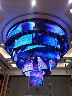 Le mur visuel flexible d'intérieur d'affichage à LED de P2.5 le millimètre A adapté l'affichage aux besoins du client créatif de style libre de taille