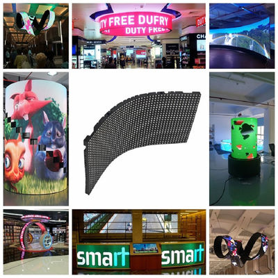 Le mur visuel flexible d'intérieur d'affichage à LED de P2.5 le millimètre A adapté l'affichage aux besoins du client créatif de style libre de taille