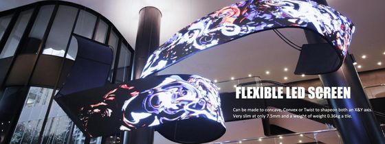 Le mur visuel flexible d'intérieur d'affichage à LED de P2.5 le millimètre A adapté l'affichage aux besoins du client créatif de style libre de taille