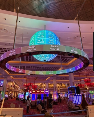 Écran LED intérieur P1.95 Sphère 800nits Qualité de l'écran HD Conception délicate