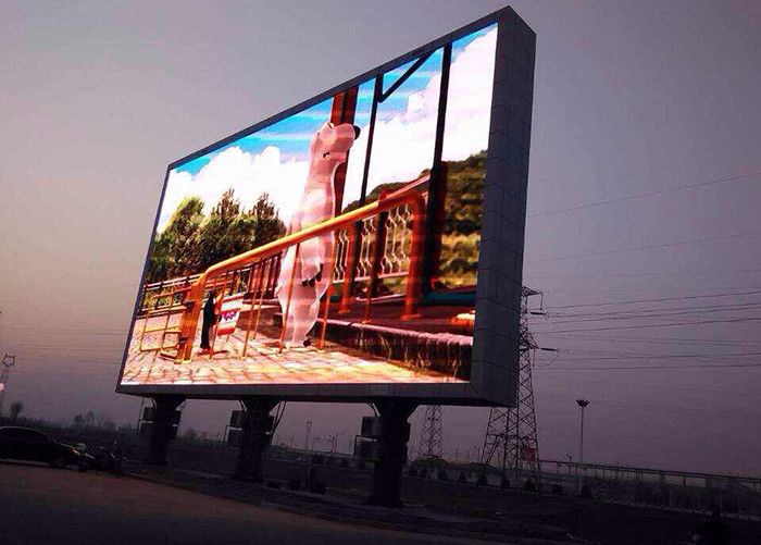 L'intense luminosité P10 PLONGENT l'affichage à LED polychrome extérieur de 7500cd/㎡